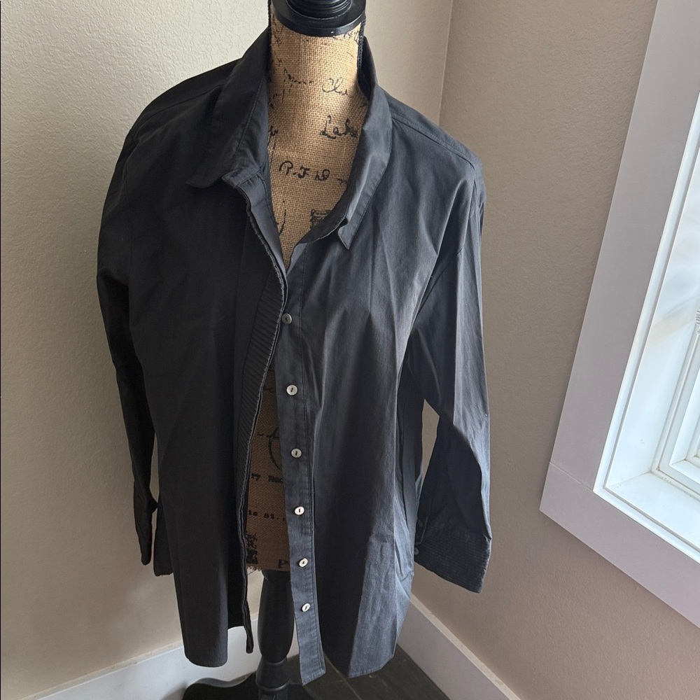 Black Button-Up blouse